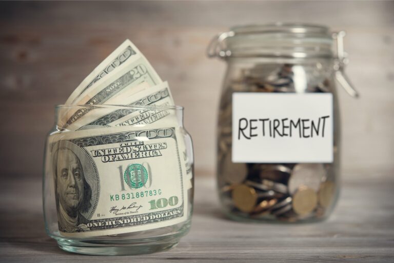Retirement Jar Cash Savings Investment Funds