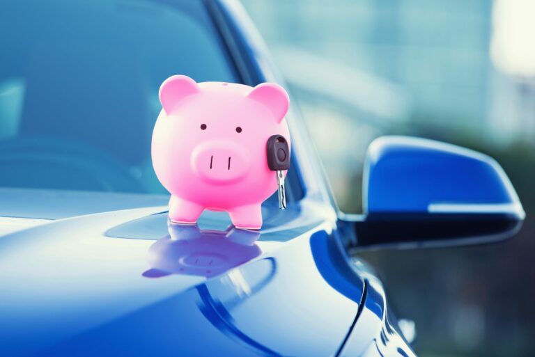 Piggy Bank Car Key Financing Loan