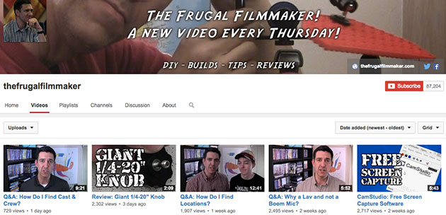 thefrugalfilmmaker youtube