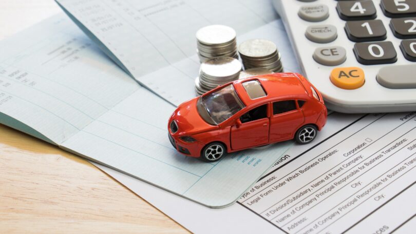 Car Insurance Figurine Calculator Coins