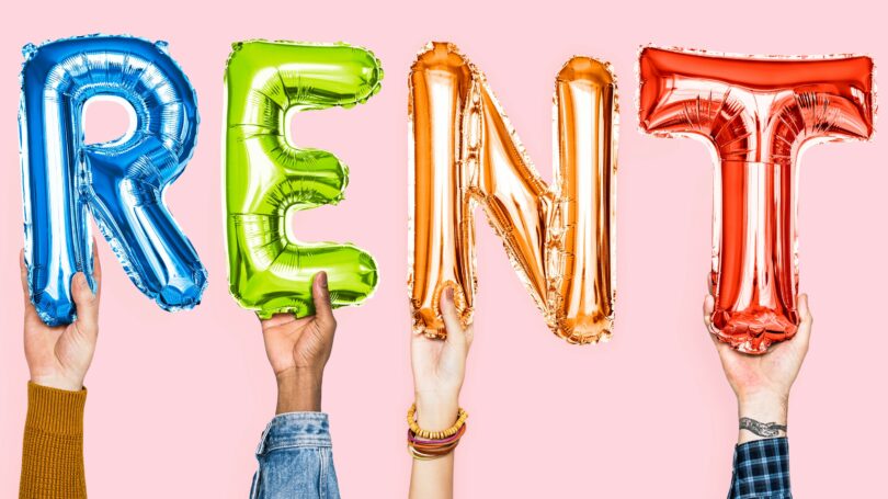 Rent Balloon Letters Rainbow Colorful