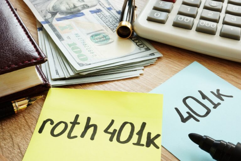 Roth 401k Postit Desk Cash