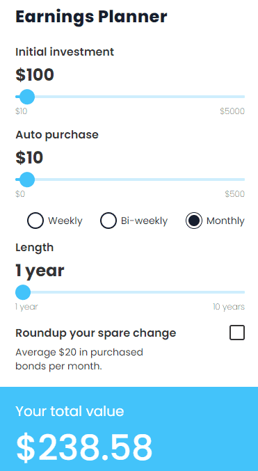 Worthy Bonds Earnings Planner